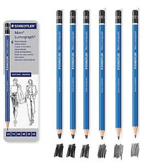 Bộ chì phác thảo staedtler mars® lumograph® 100g6 - set 6 cây