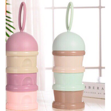 Bình chia sữa 3 tầng/ Hộp chia sữa bột cao cấp cho bé/ Hộp chia sữa bánh vừa xinh