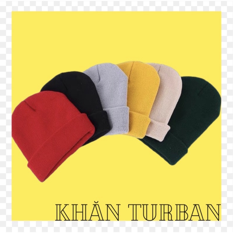Mũ Len Trơn - Nón len nhiều màu - Khăn turban