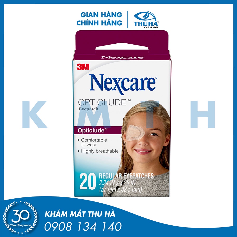 Hộp miếng dán mắt tập nhược thị Nexcare™ Opticlude™ 3M (CANADA)