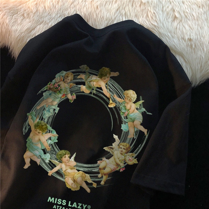 NRVP Áo Thun Tay Ngắn Cổ Tròn Thời Trang Mùa Hè Phong Cách Hàn Quốc 2022 Cho Nam Và Nữ