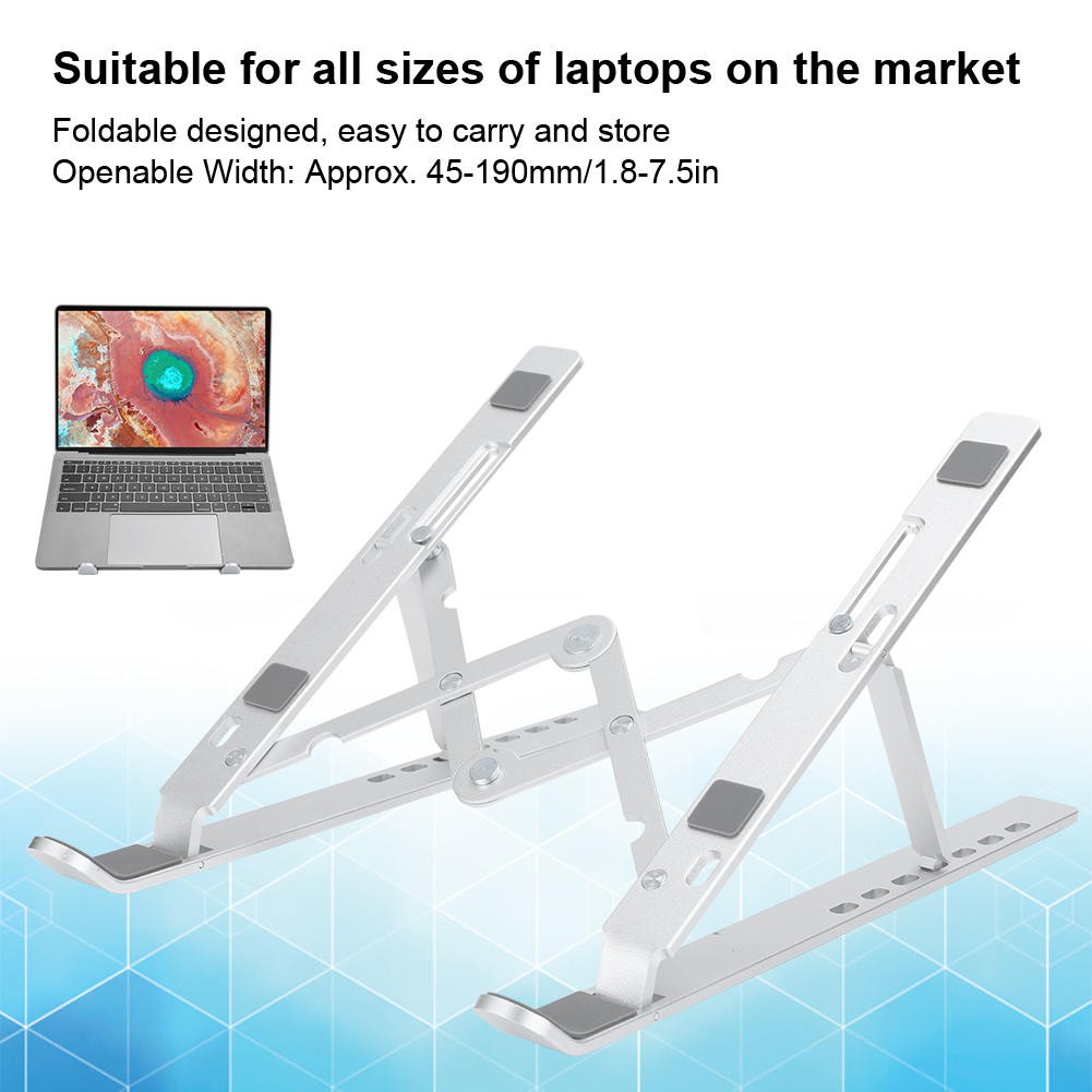 Giá Đỡ Laptop 7 Cấp Độ Bằng Hợp Kim Nhôm Có Thể Điều Chỉnh Độ Cao | BigBuy360 - bigbuy360.vn