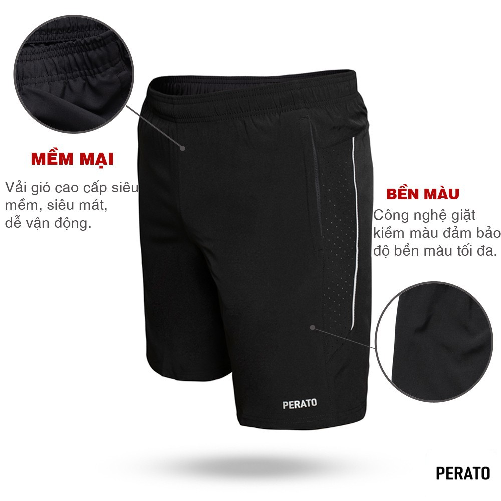 [Mã FAMALLT5 giảm 15% đơn 150K] Quần Đùi Nam PERATO (4 màu), Dáng Thể Thao, Siêu Nhẹ, Bền Màu, Ít Nhăn (QSGP21010-04) | BigBuy360 - bigbuy360.vn