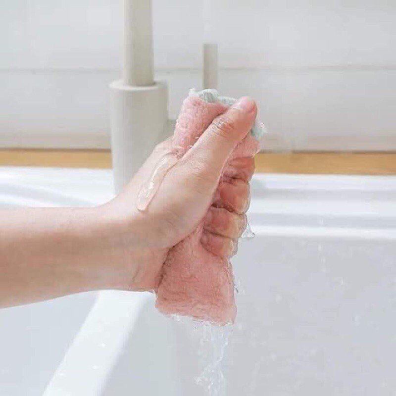 Khăn Lau Bếp Đa Năng BELLEVIE Khăn Lau Bát Đĩa, Cốc Chén, Thấm Nước Chống Dính Dầu Mỡ 2 Mặt