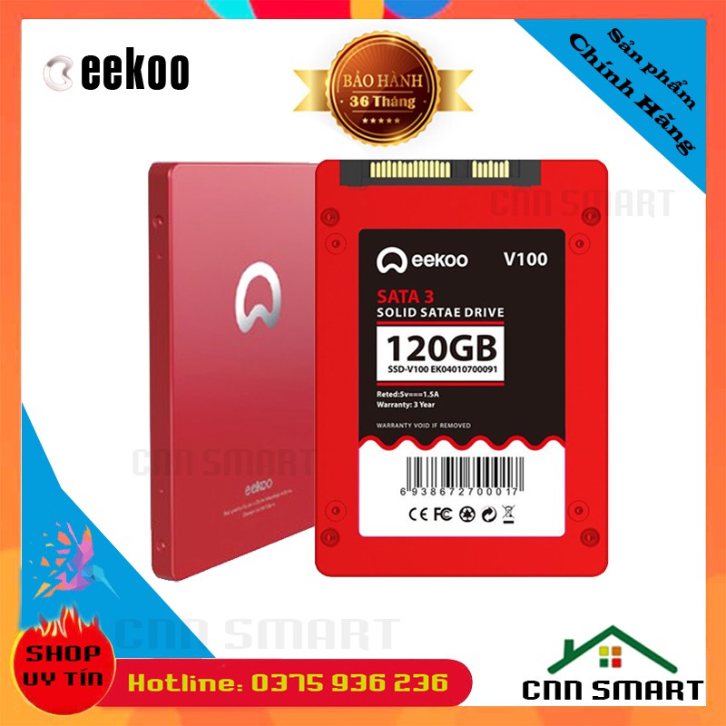 Ổ CỨNG SSD EEKOO 120GB, 128GB, 240GB - 2.5IN - SATA3 6GB/S - SSD M2 256GB EKO [CHÍNH HÃNG] ( eko dss kingston kingfast )