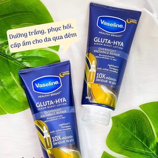 Serum dưỡng thể Vaseline Gluta Hya Serum Overnight Radiance 10X 330ml- SHOP DIỆU HUYỀN