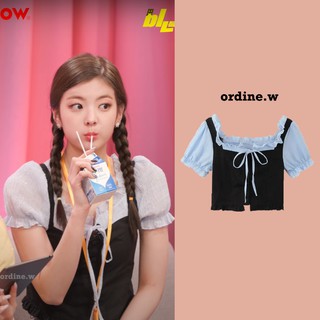 Order_áo blouse phối kiểu i dle yuqi, itzy lia, ohmygirl seunghee, clc yeeun, rp yunkyoung