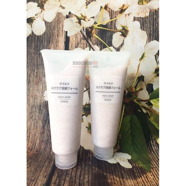 HOT! Sữa rửa mặt Muji scrub có hạt HN