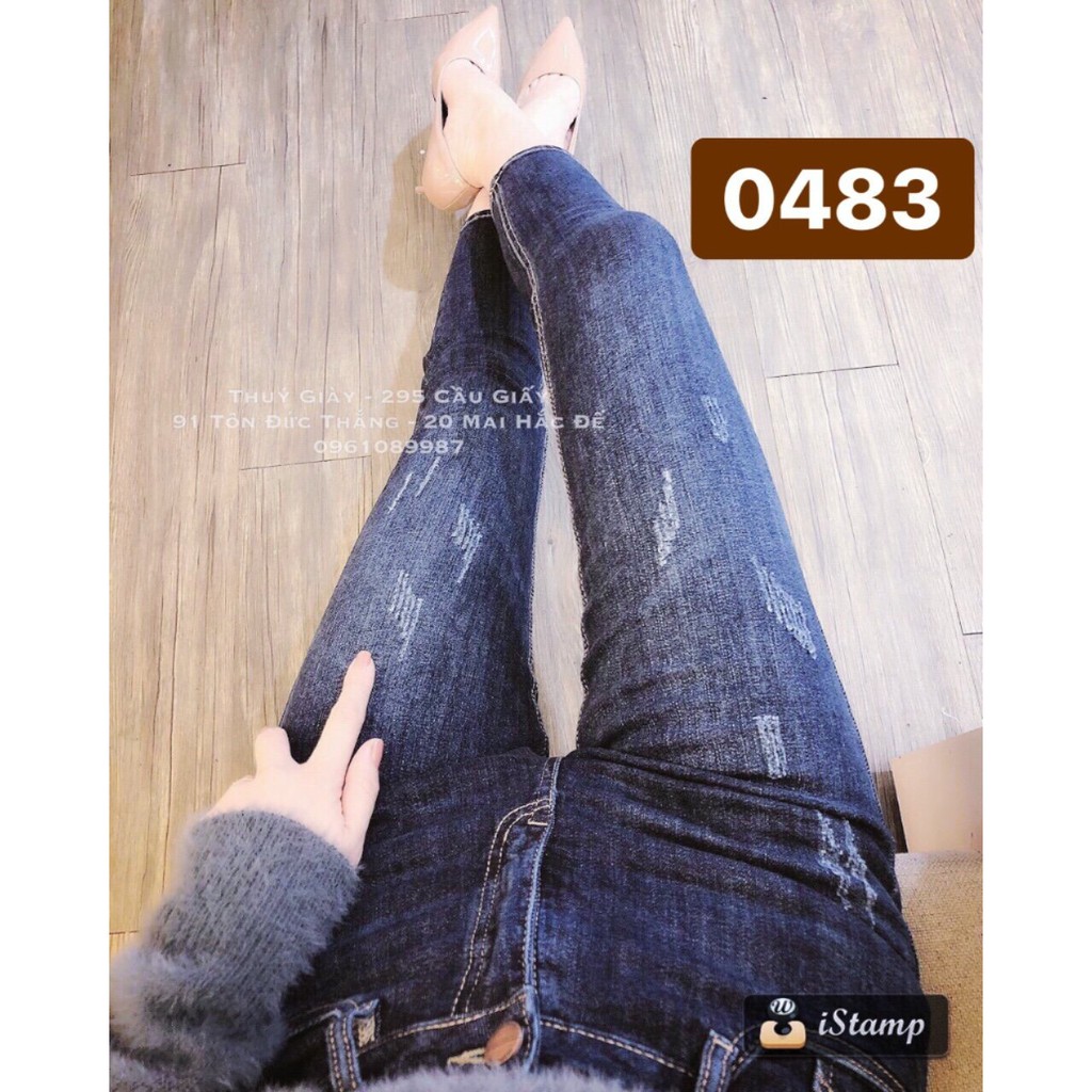QUẦN JEAN NỮ XƯỚC HÌNH THẬT 483 /3A