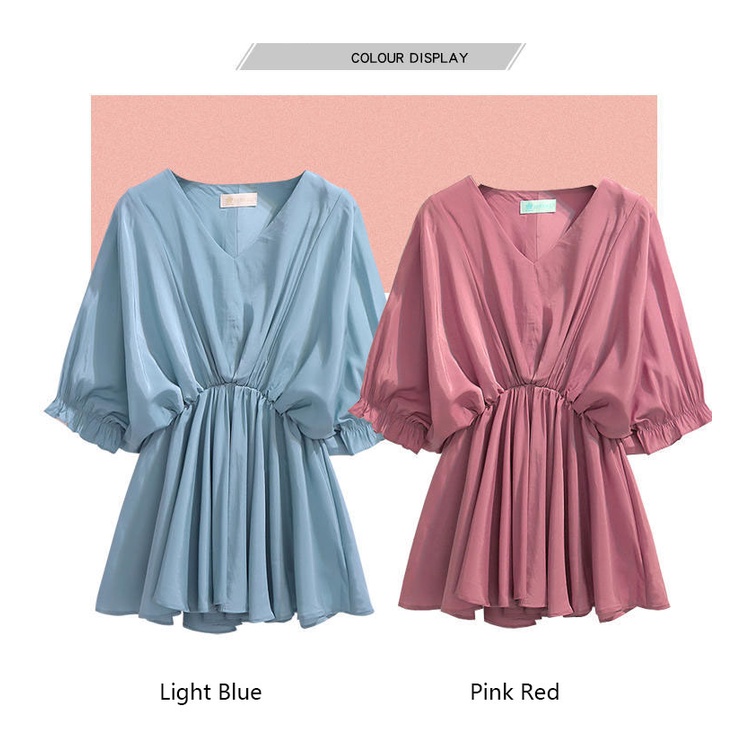 Áo Kiểu Tay Ngắn Cổ Chữ V Plus Size C9392 (40-97KG)