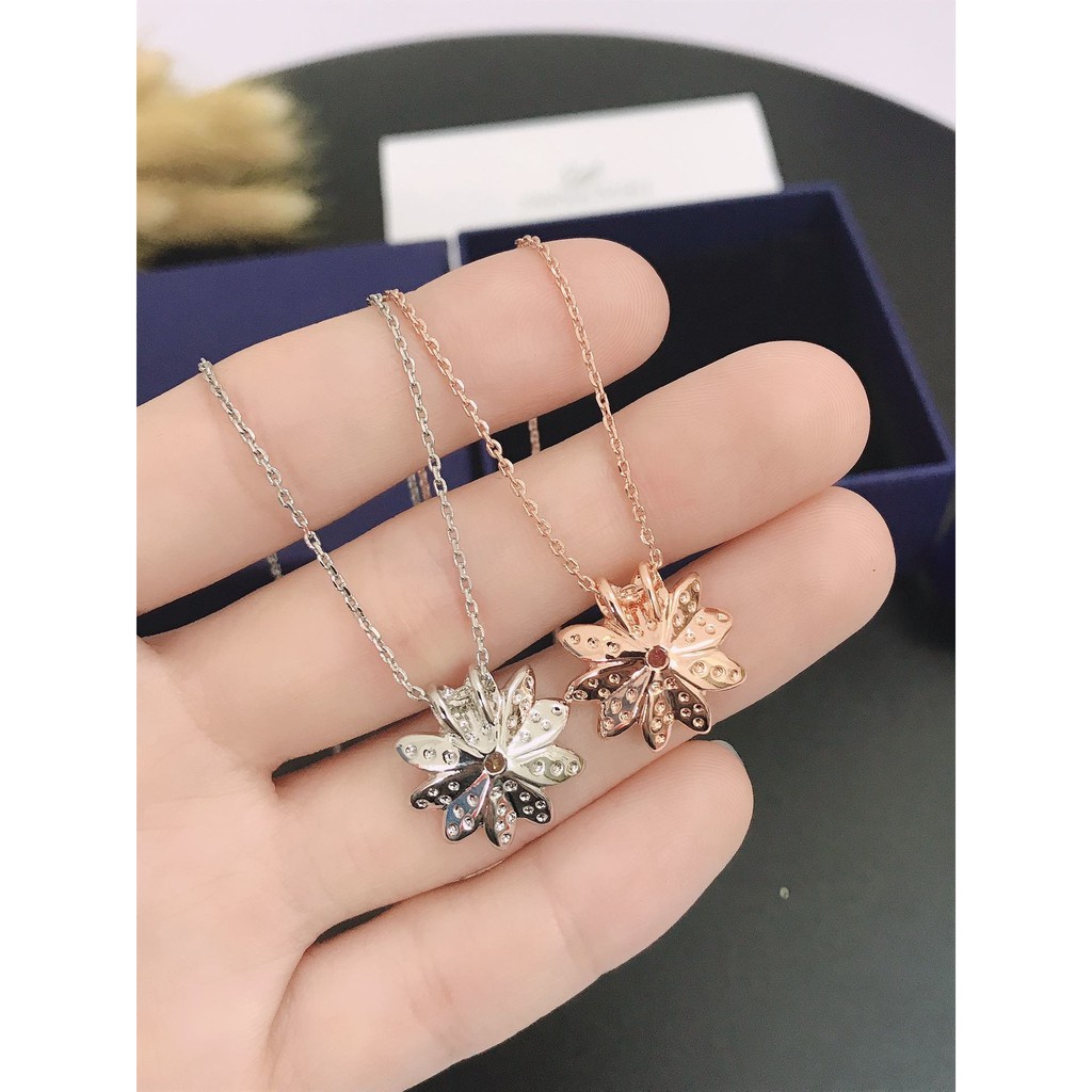 [Original] Swarovski ETERNAL FLOWER Small Daisy necklace S925 Silver Fashion Jewelry