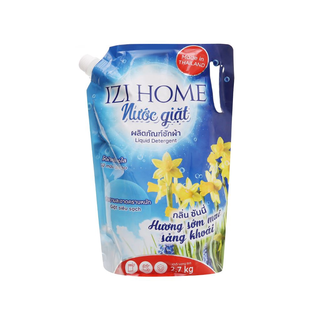 [ Thái Lan ] Nước giặt IZI HOME hương sớm mai túi 2.6 lít