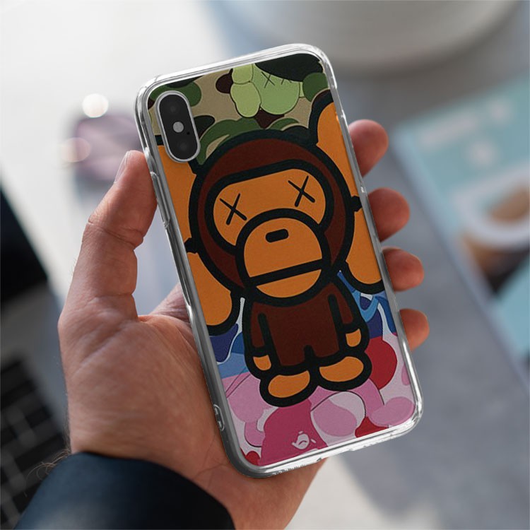 Ốp dẻo Bape Baby Milo Rẻ cho iphone 6/7/8/Plus/X/Xs/XsMax/Xr/11/Pro/12Mini/12 PROMAX BAPPOD00233