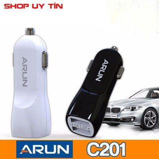 Cốc sạc xe hơi Arun 2 cổng chính hãng
