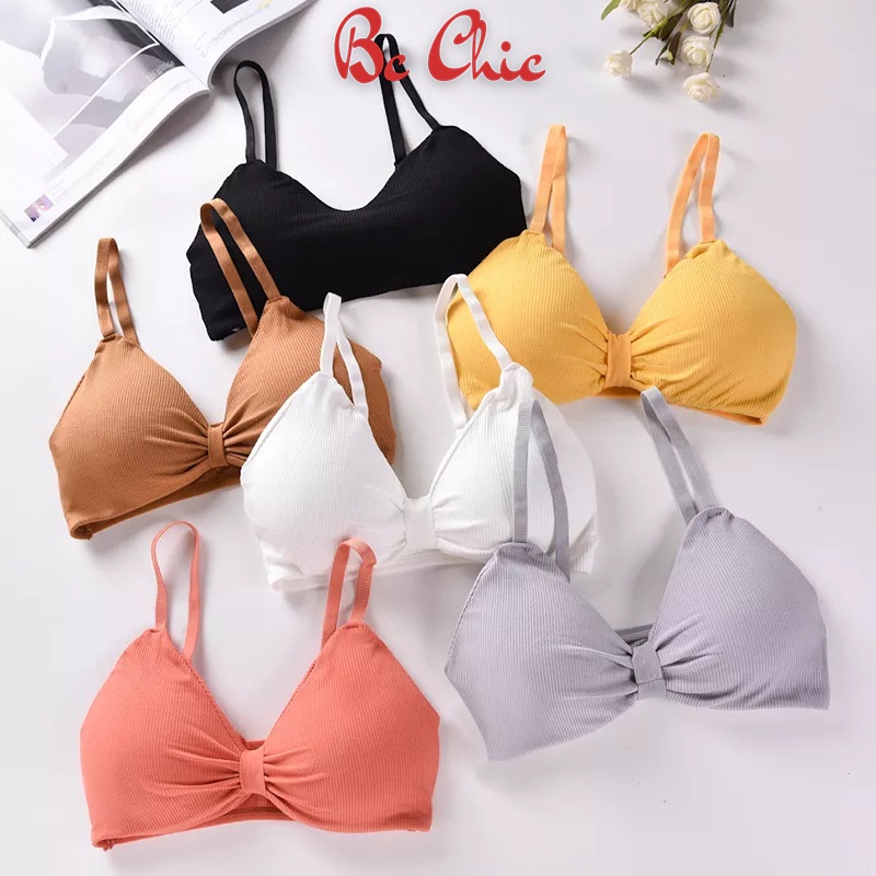 Áo Lót Nữ - Áo Bra Nữ 2 dây nâng ngực thắt nơ quyến rũ mẫu B308 BC_CHIC LINGERIE