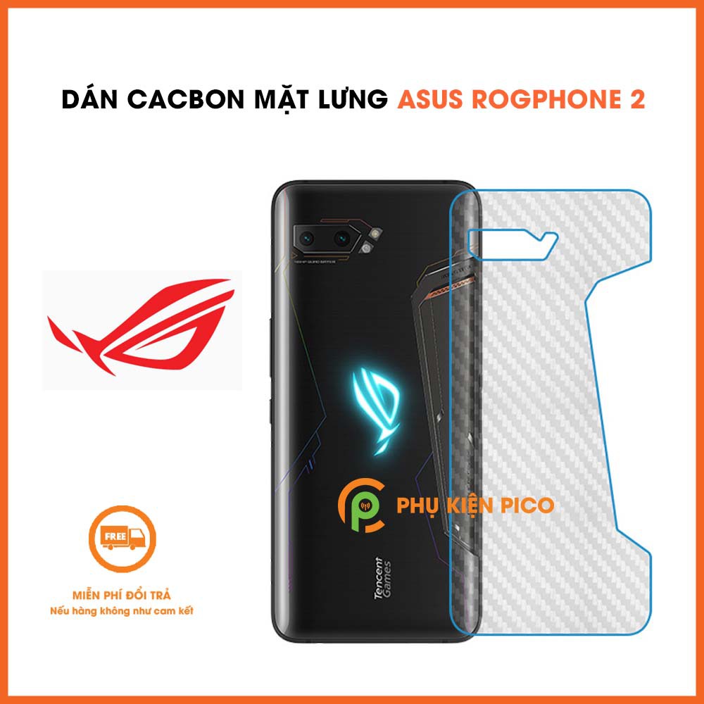 Dán lưng Rog Phone 2 - Dán Mặt Sau Lưng Carbon 3D Asus Rog Phone 2