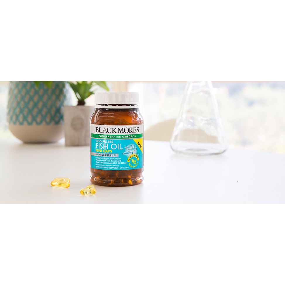 [SẴN, BILL ÚC] Dầu cá Blackmores Fish Oil 1000mg Bổ Sung Omega 3 (400 viên) [beNineteen] | Thế Giới Skin Care