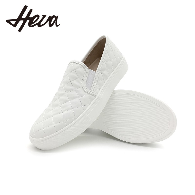 Giày lười giày thường nữ đế bằng dày mũi tròn dây thun miệng sâu phong cách Âu Mỹ cổ điển | BigBuy360 - bigbuy360.vn