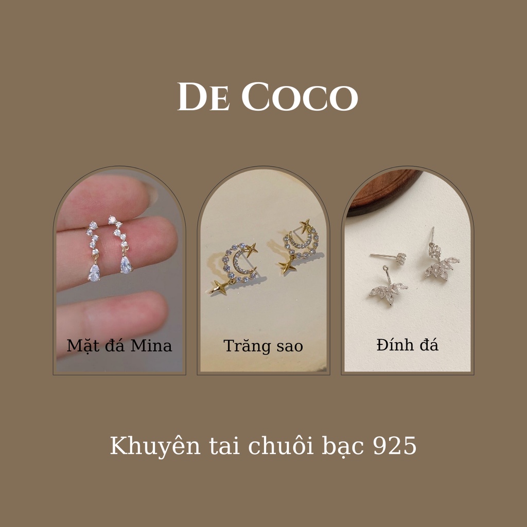 [Mã SKAMCLU8 giảm 10% cho đơn từ 100K] Bông tai trăng và sao Nightwish decoco.accessories