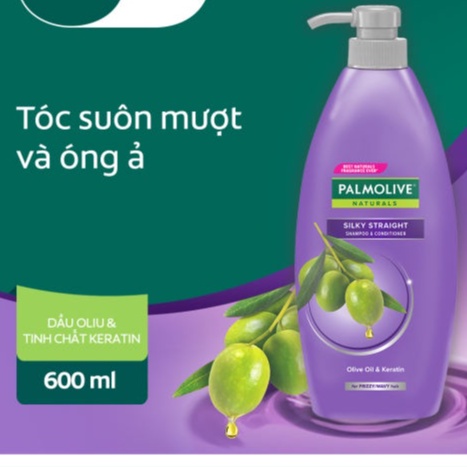 DẦU GỘI ĐẦU PALMOLIVE ngăn rụng tóc/ giảm sơ rối /suông mượt 600ML
