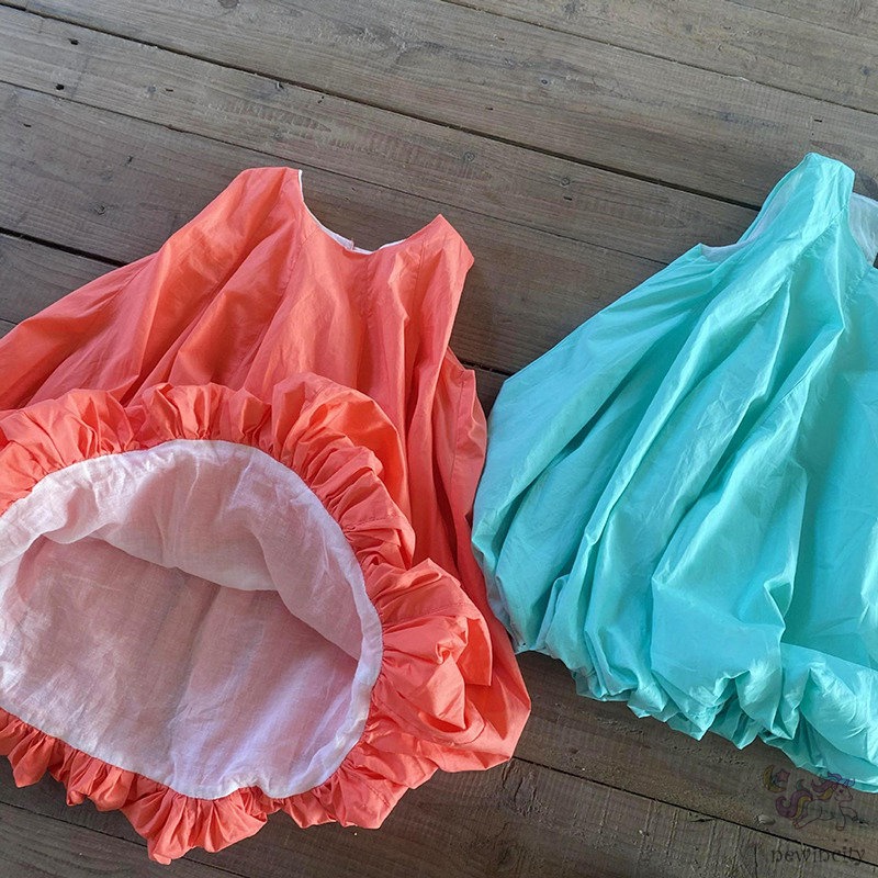 Đầm Dây Phong Cách Hàn Quốc Thời Trang Mùa Hè Dành Cho Bé Gái