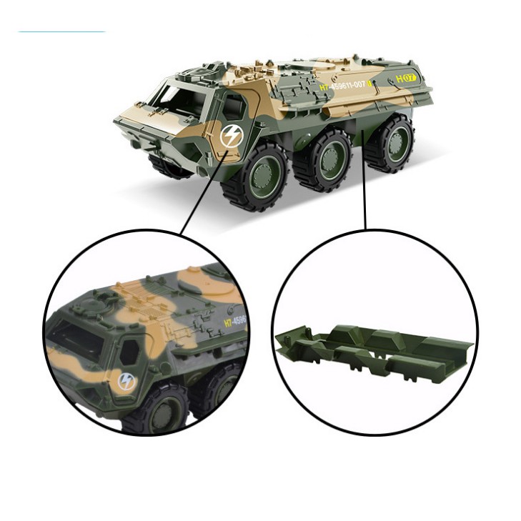 Bộ sưu tập 6 xe quân sự đồ chơi cho bé gồm xe tăng, máy bay, xe bọc thép, xe chỉ huy, xe cứu thương, xe tải