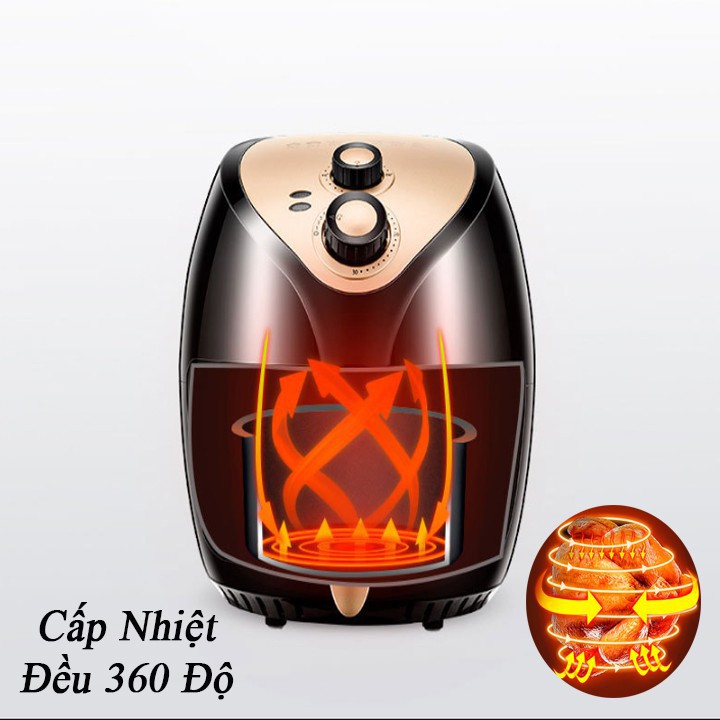 Nồi chiên không dầu KonKa 3.5L, công suất 1400W KonKa, Dễ sử dụng, Bảo Hành 12 tháng, MDT046