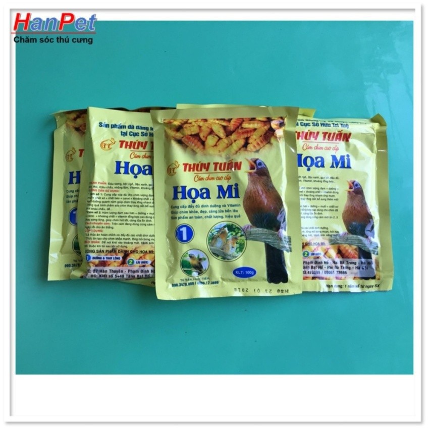 Hanpet.GV- Cám chim- thức ăn chim HỌA MI THÚY TUẤN- (- 221)- cám dành cho chim cảnh