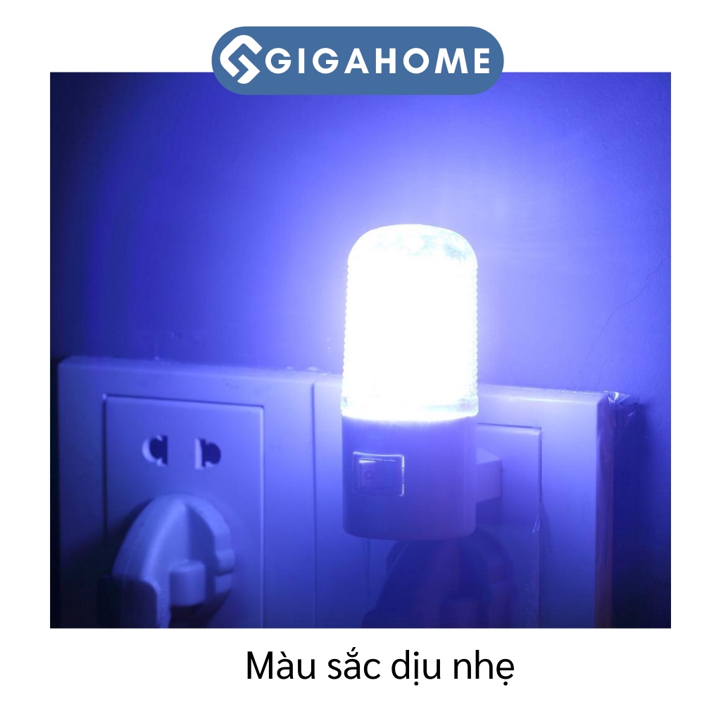 Đèn Ngủ Tròn 3W GIGAHOME Tiết Kiệm Điện, Ánh Sáng Dịu Nhẹ, Dễ Ngủ 6262