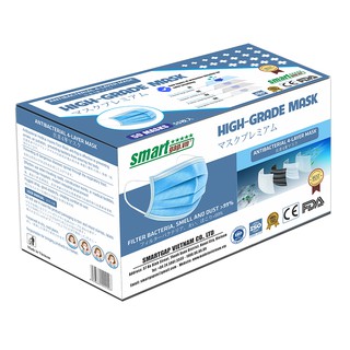 Hộp 50 Chiếc Khẩu Trang smartgap 4 lớp kháng khuẩn Người Lớn