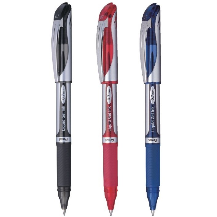 Bút ký Pentel BL57 mực gel nét 0.7mm mực xanh - đỏ - đen hàng chính hãng