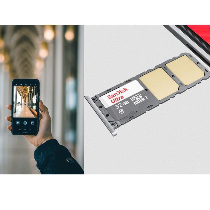 SANDISK Thẻ nhớ Micro SD 32/256GB/Ultra Class10 80Mbps màu trắng