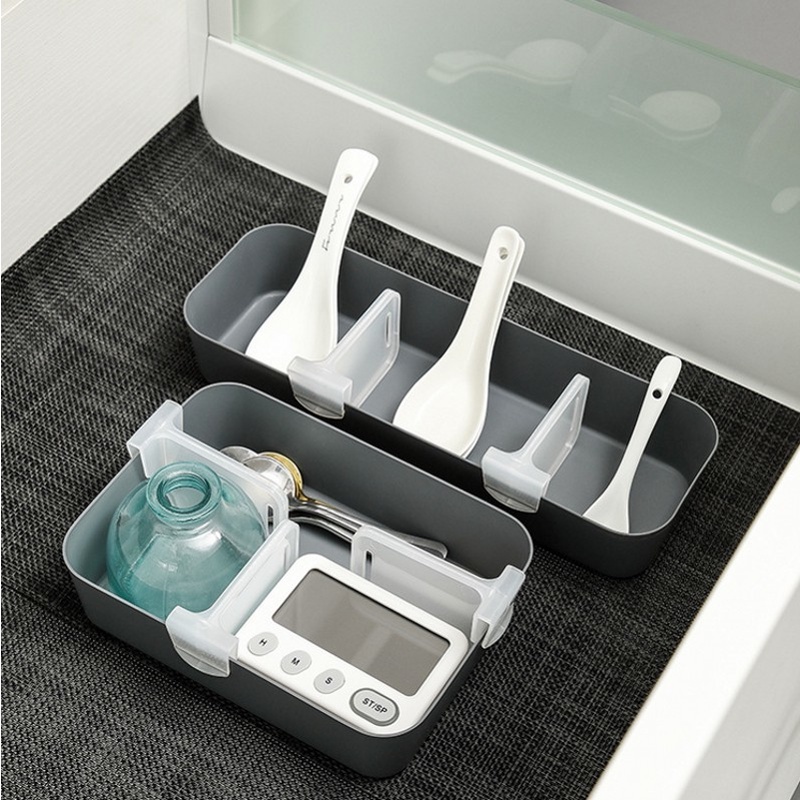 Set 4 Vách Ngăn Tủ Lạnh Bằng Nhựa Trong Suốt Chống Rơi Phân Loại Tiện Dụng Cho Nhà Bếp