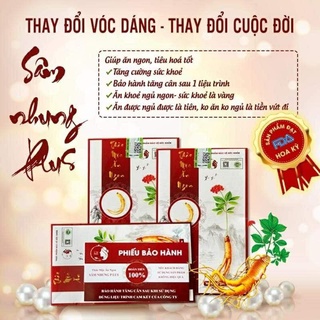 [Cam kết chính hãng] Sâm nhung tăng cân - Sâm nhung plus lọ 60v