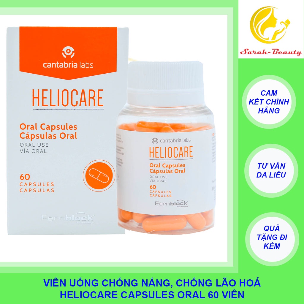 Viên Uống Chống Nắng HELIOCARE ORAL 60V HÀNG CHÍNH HÃNG