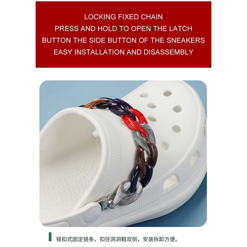 1 mục Dây Xích Đính Ngọc Trai Hình Hoa Gắn Giày Dép Tiện Dụng