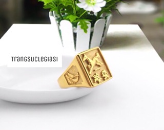 Nhẫn titan nam may mắn thành công