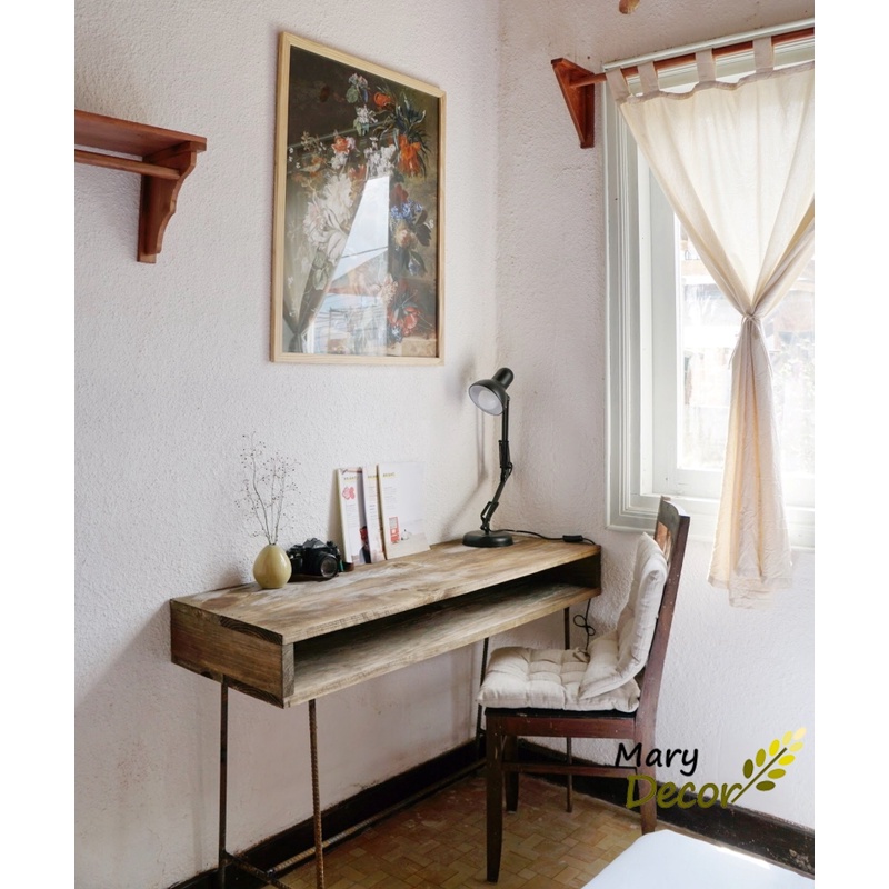 Rèm vải bố mộc trang trí cửa sổ decor homestay farmstay phong cách vintage Mary Decor - Quà tặng - (Sỉ inbox)