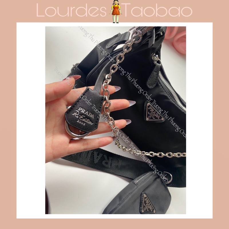 Túi Xách Vải dù xịn dập logo túi khoá dây