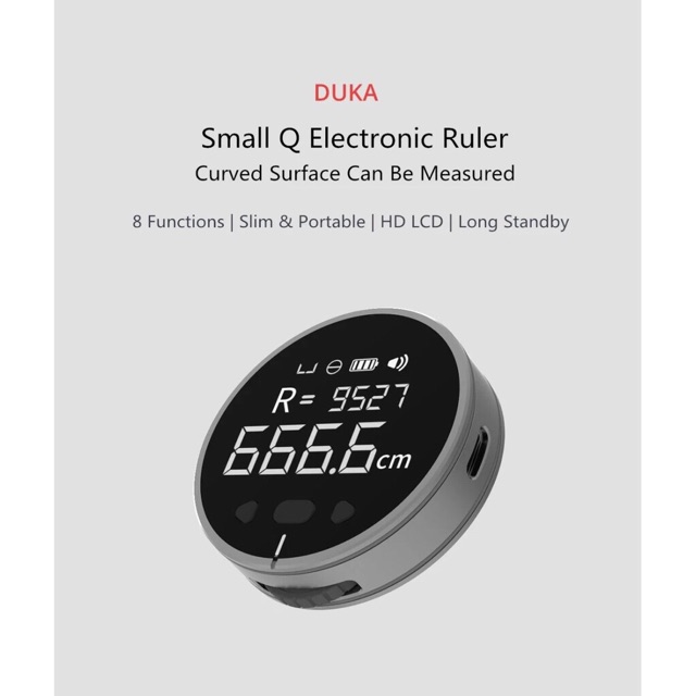 Thước đo điện tử đa năng (thước cuộn) Duka Small Q (hàng Xiaomi phân phối)