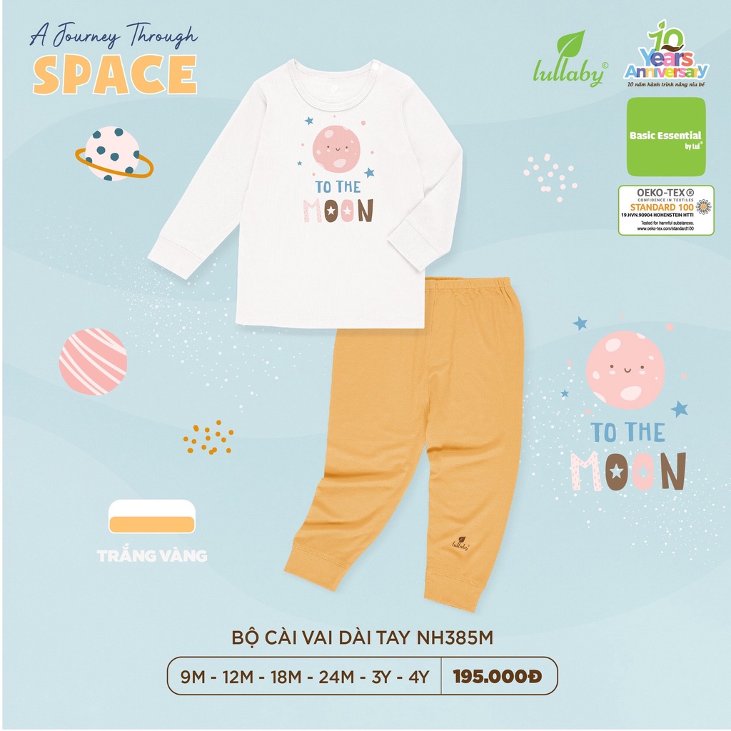 Bộ Dài Tay Petit Lullaby bé trai/bé gái hoạ tiết dễ thương