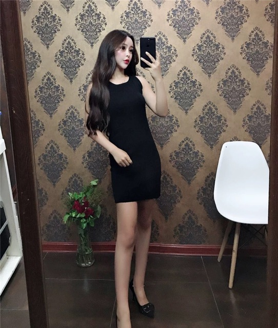 Set Áo Croptop Lệch Vai + Váy Ba Lỗ Body - SD04