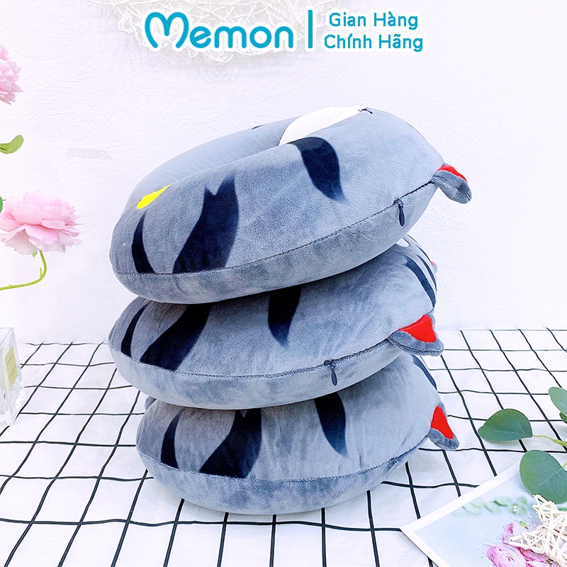 Gối Cổ Chữ U Mèo Hoàng Thượng Cao Su Non Cao Cấp Memon