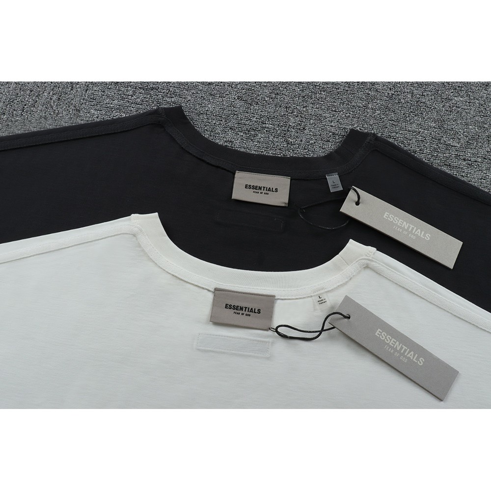 FEAR OF GOD FOG Fear Fog of God Essence Double Essence High Tide Tide Silicone Letters Short-sleeved T-shirt