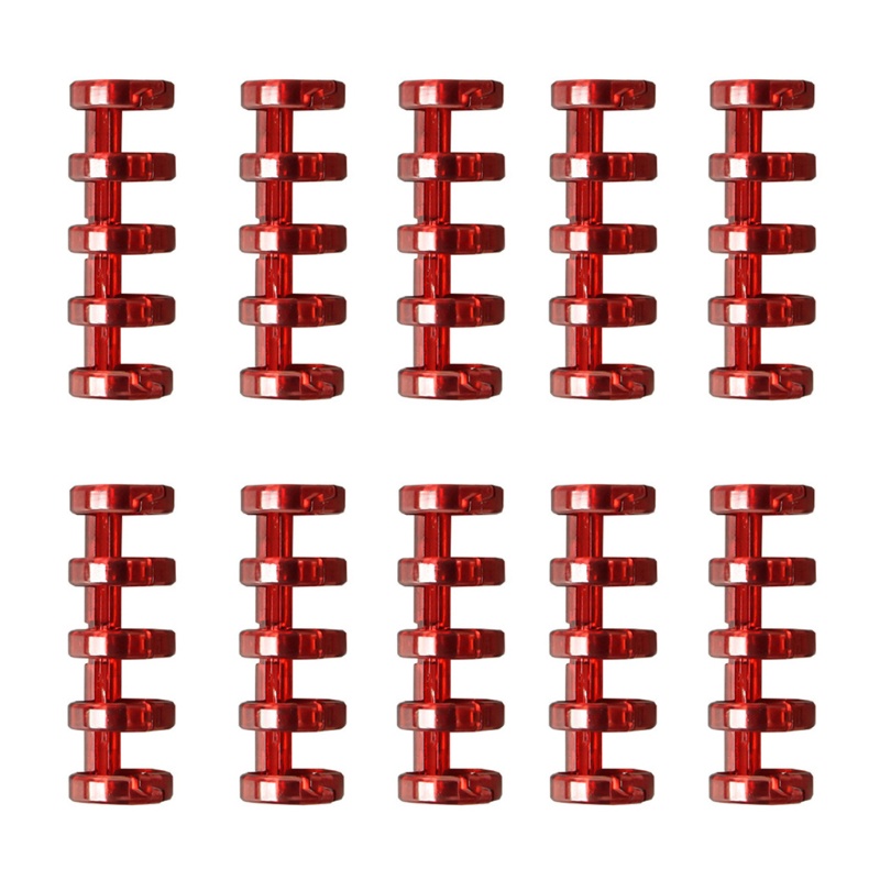 Goo Set 10 Kẹp Cố Định Tóc 5 Vòng 5 Vòng Nhiều Màu Sắc Đa Năng