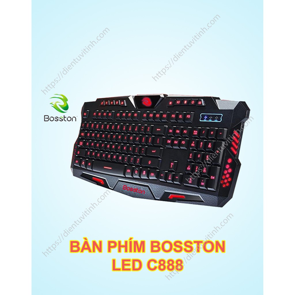 Bàn Phím Games Bosston C888 Có Led