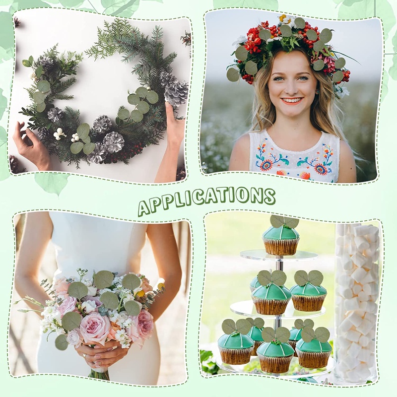 Cây Khuynh Diệp 36CM Dùng Trang Trí Bánh Kem Sinh Nhật