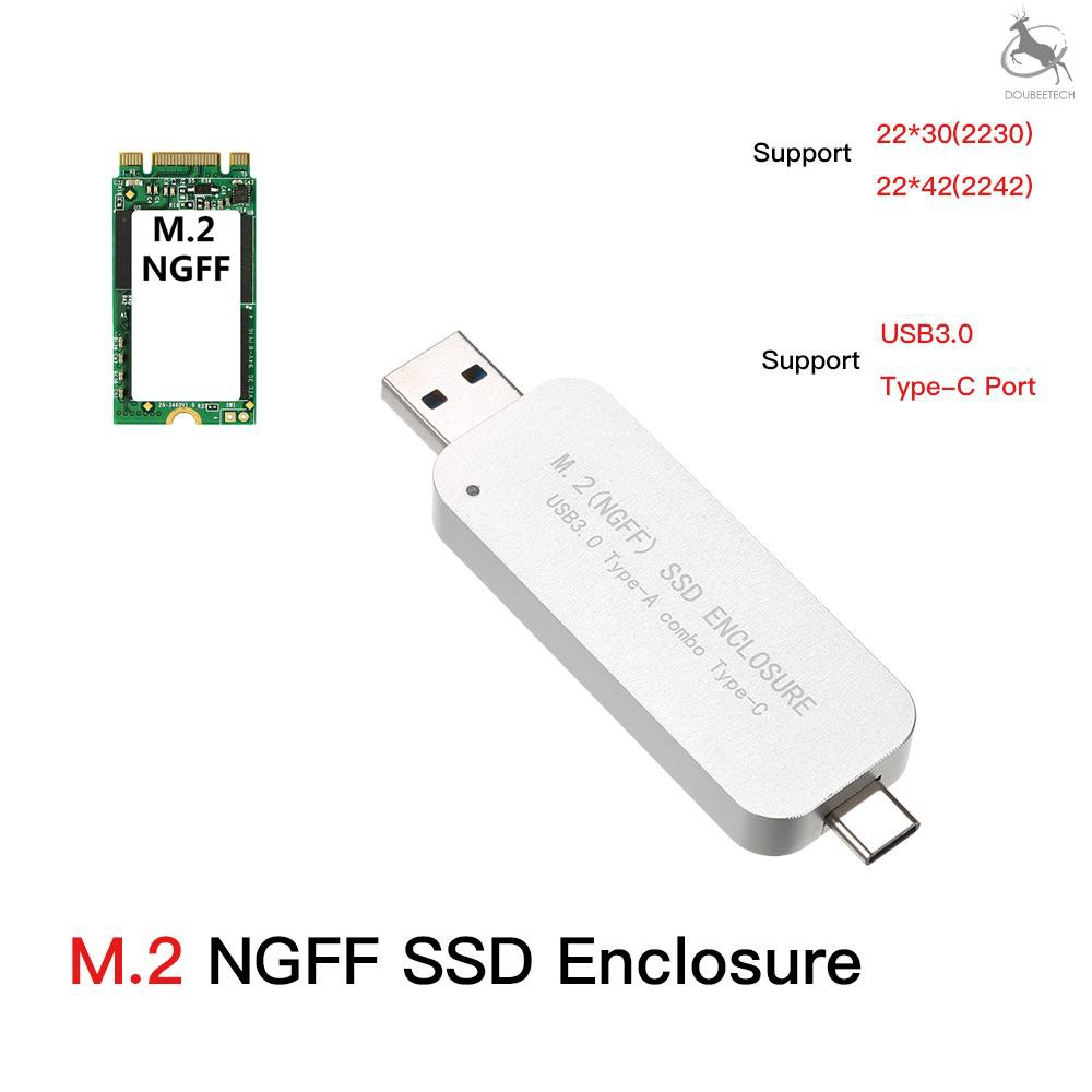 Bộ Ổ Cứng Ssd Xd & B Usb3.0 To M.2 Ngff Ssd Type-A 5gbps Hỗ Trợ 2230 / 2242 | BigBuy360 - bigbuy360.vn