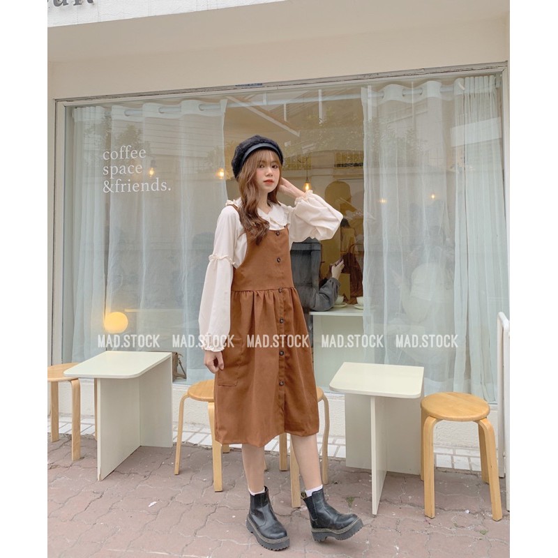 🌿 Set yếm tiểu thư Vintage 💚 | BigBuy360 - bigbuy360.vn