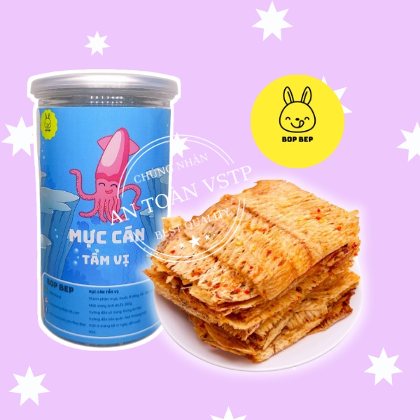 Mực cán tẩm gia vị 200g Bop Bep- đồ ăn vặt ngon, đồ ăn vặt Hà Nội | BigBuy360 - bigbuy360.vn